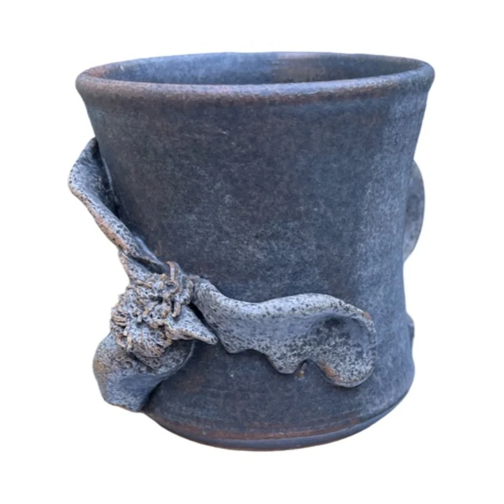 Sunbower Signed Moose Pottery Mug